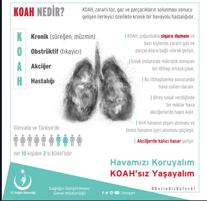 ÖLÜM SEBEPLERİNİN 3.CÜSÜ : KOAH HASTALIĞI