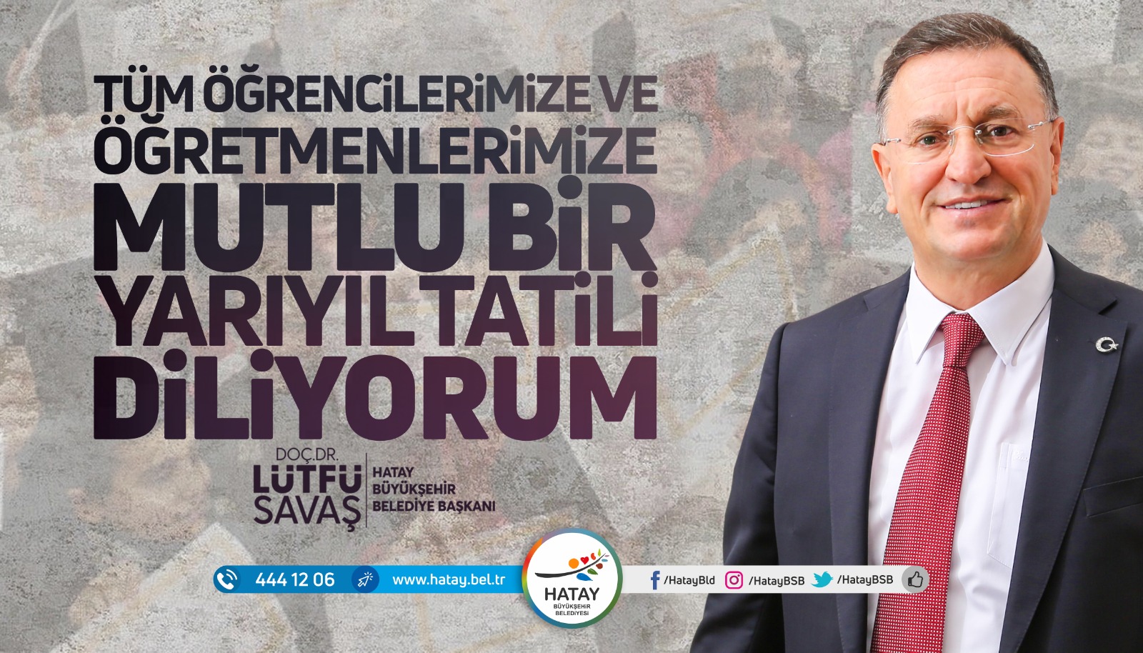 BAŞKAN SAVAŞ’TAN KARNE ALAN ÖĞRENCİLERE MESAJ