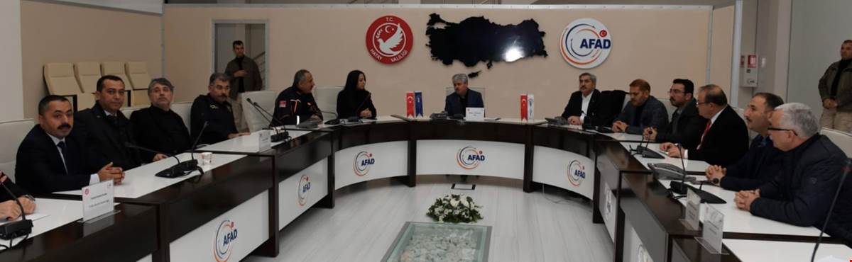 Vali Doğan Başkanlığında Toplantı Yapıldı