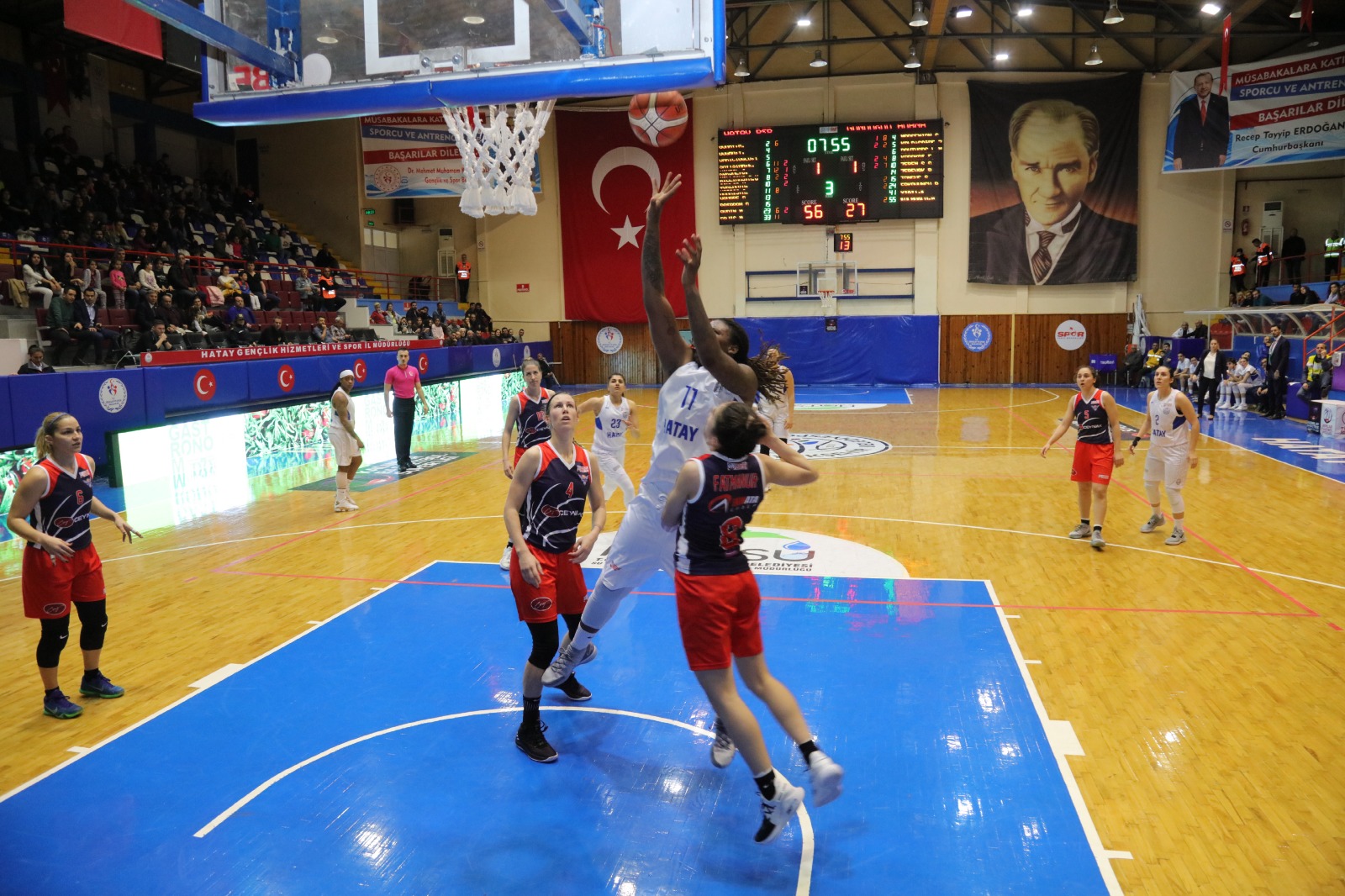 HATAY BÜYÜKŞEHİR BELEDİYESPOR:103-49:GÜNDOĞDU ADANA BASKETBOL