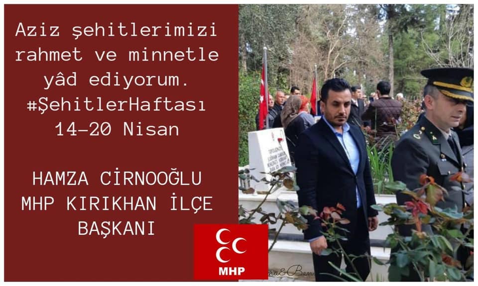 CİRNOOĞLU 14 NİSAN ŞEHİTLER HAFTASI MESAJI