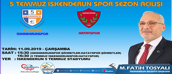 İskenderun Spor İle Hatay Spor Sezon Açılışında Karşılaşacak