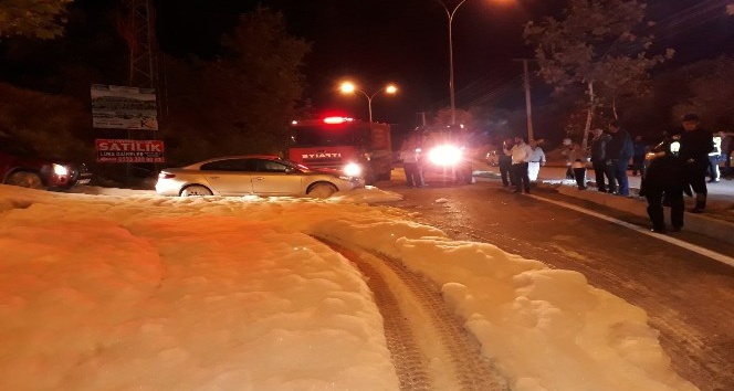 Kimyasal sanılan köpük panik yaşattı