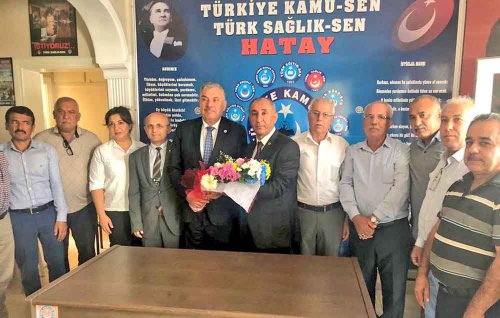 YILMAZ’DAN KAMU-SEN’E ZİYARET