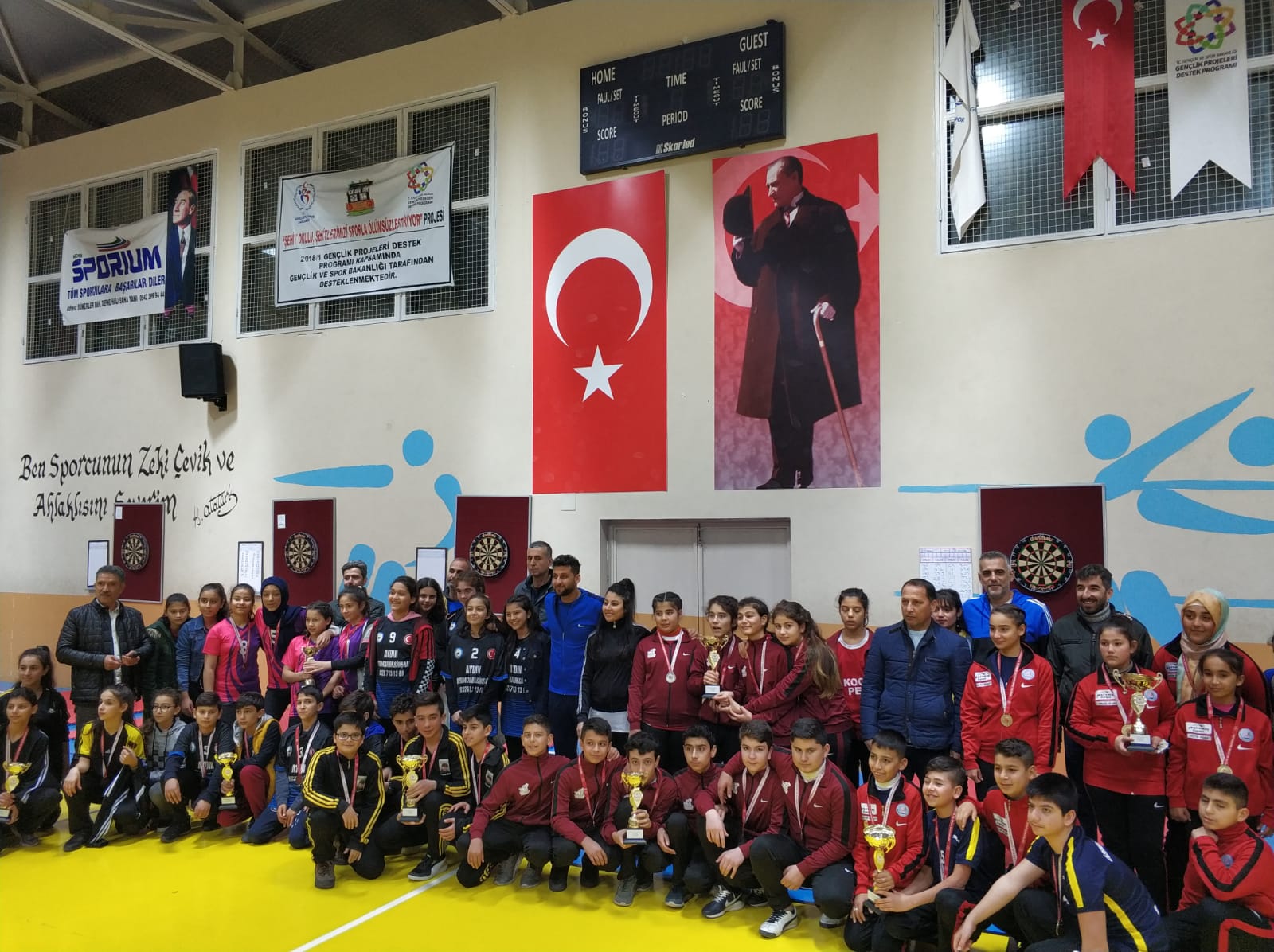 DART ÌL YARIŞMALARINDA Ş. ATİLLA KURT ORTAOKULU RÜZGARI ESTİ