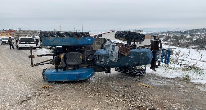 Hatay’da traktör devrildi: 1 ölü