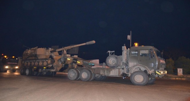 Suriye sınırına askeri araç sevkiyatı