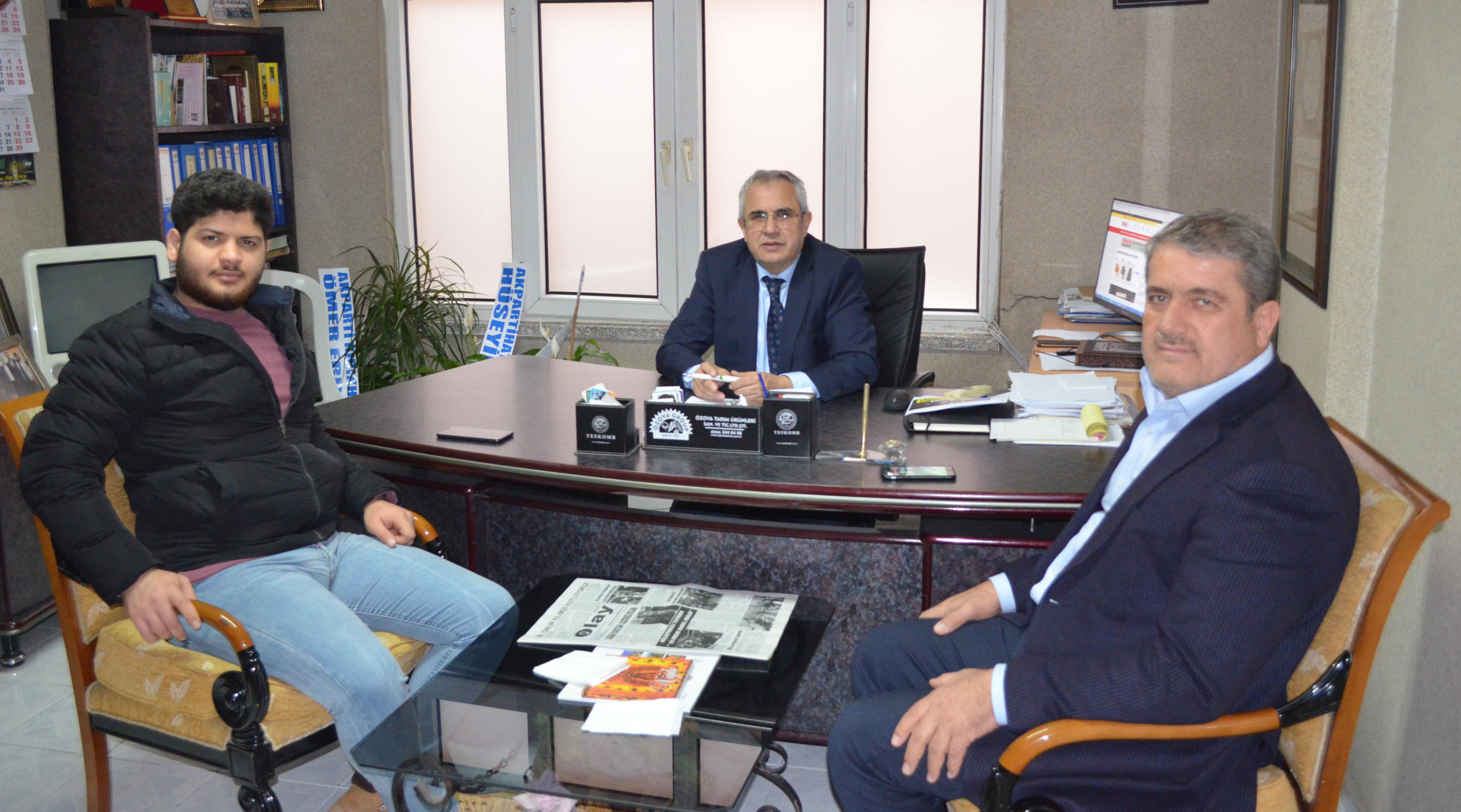 ÇİFTÇİLER’DEN  GAZETEMİZE ZİYARET            