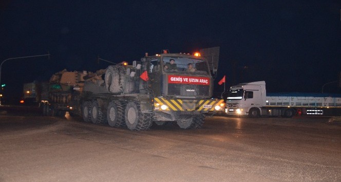 Sınır birliklerine tank ve obüs sevkiyatı