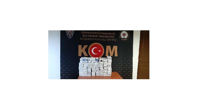 İskenderun’da kaçak sigara operasyonu