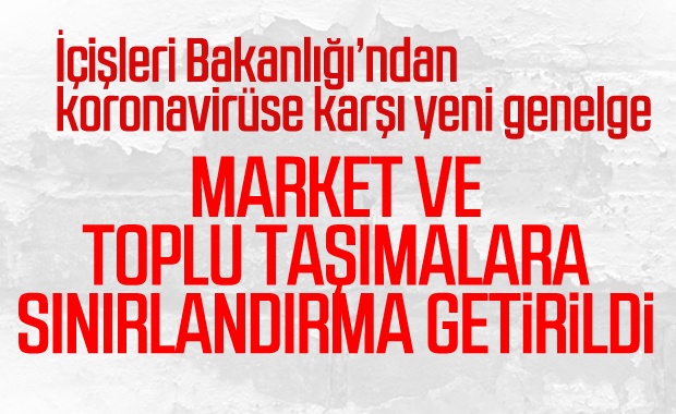 Market ve toplu taşımalara koronavirüs tedbirleri