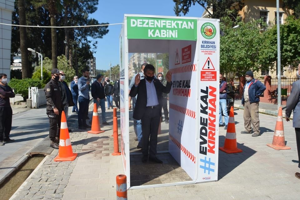 BAŞKAN YAVUZ DEZENFEKTAN KABİNİNİ HİZMETE SUNDU