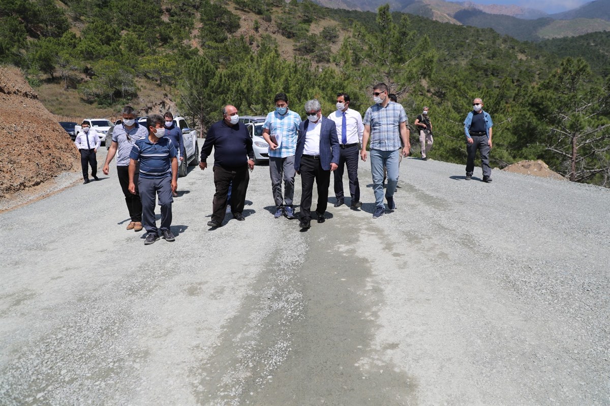 Vali Doğan Samandağ- Arsuz Yolunda İncelemelerde Bulundu