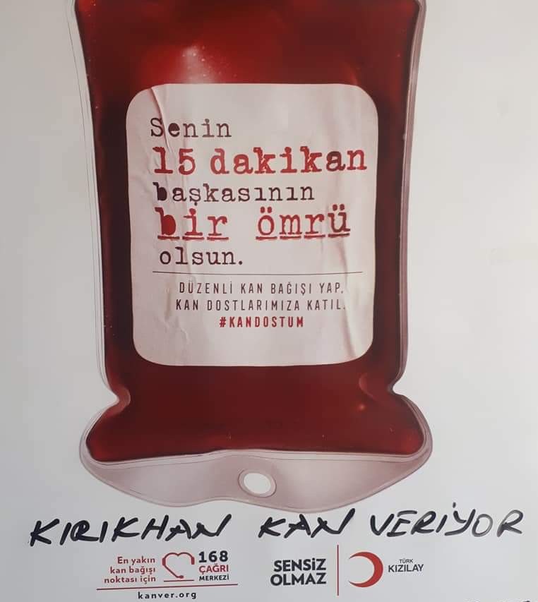“Kan vererek hayat kurtarın”