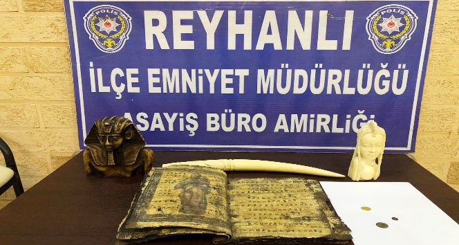 Reyhanlı’da tarihi eser operasyonu