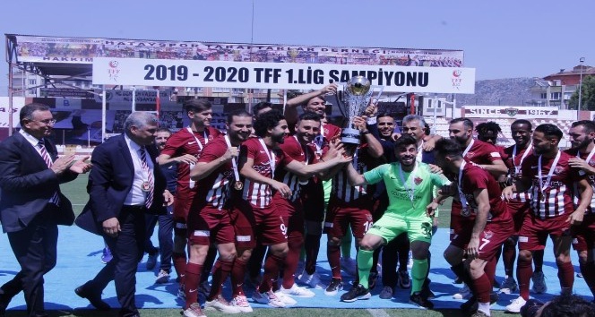 Hatayspor şampiyonluk kupasını aldı