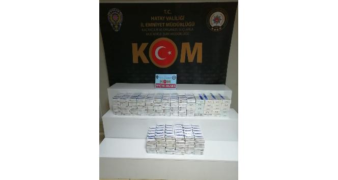 Asayiş uygulamasında 990 paket kaçak sigara ele geçirildi