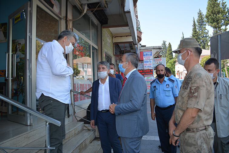 KAYMAKAM ARSLAN VE BAŞKAN YAVUZ DENETİM ÇALIŞMALARI YAPTI