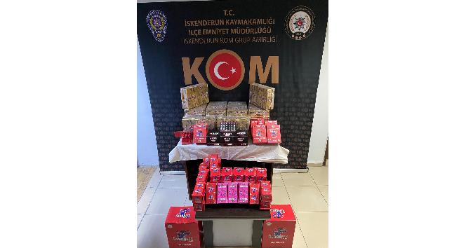 İskenderun’da tarihi eser ve kaçakçılık operasyonu