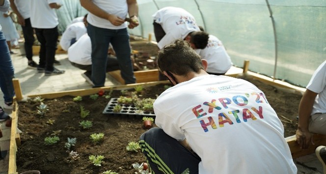 Özel öğrenciler EXPO 2021 için bitki üretimine başladı