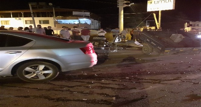 Hatay’da otomobil ile triportör çarpıştı: 1 yaralı