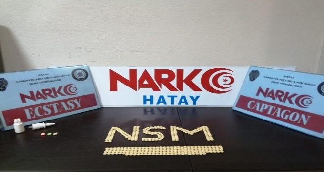 Hatay’da bin 810 adet uyuşturucu hap ele geçirildi