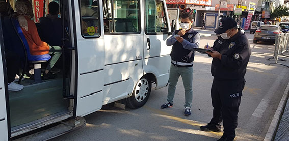Kırıkhan’da, Dolmuşlara ‘Koronavirüs’ Denetimi