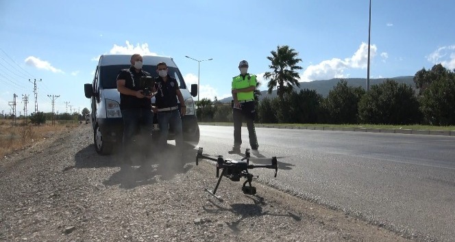 Hatay’da Drone ile Trafik Denetimi