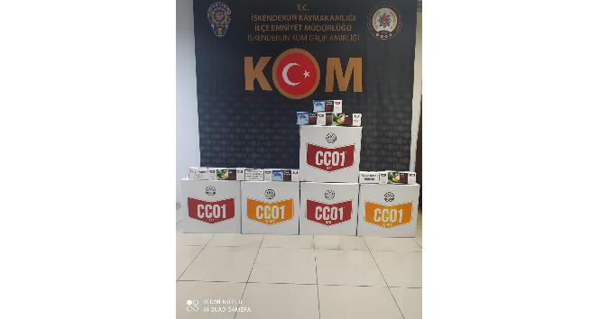 74 bin 600 adet makaron ele geçirildi