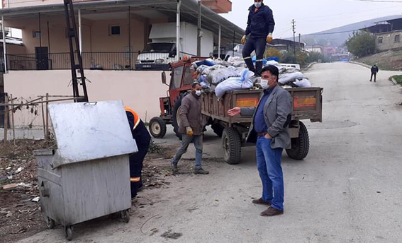 SOBA KÜLLERİ TOPLANIYOR