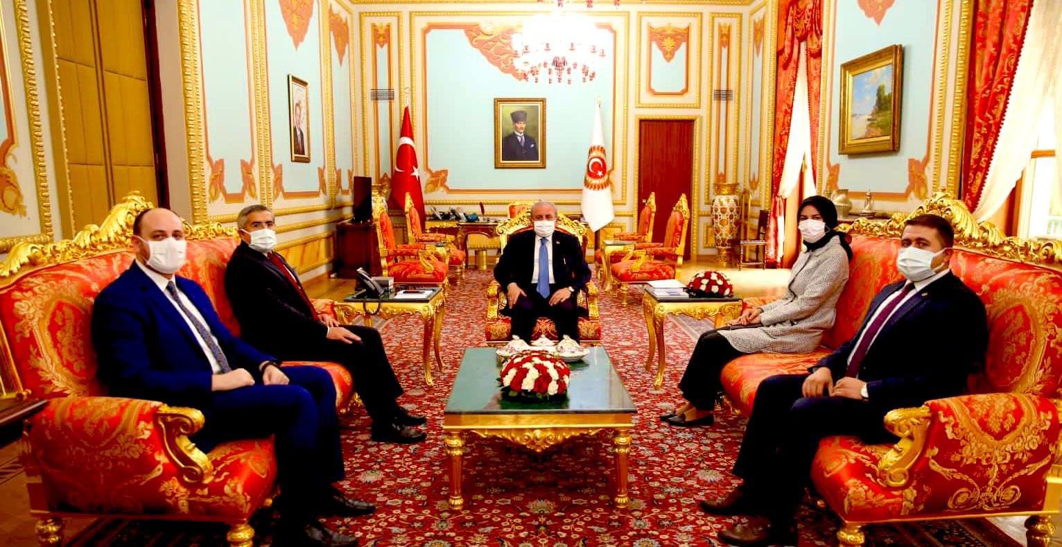 YAYMAN’DAN  TBMM BAŞKANI ŞENTOP’A ZİYARET