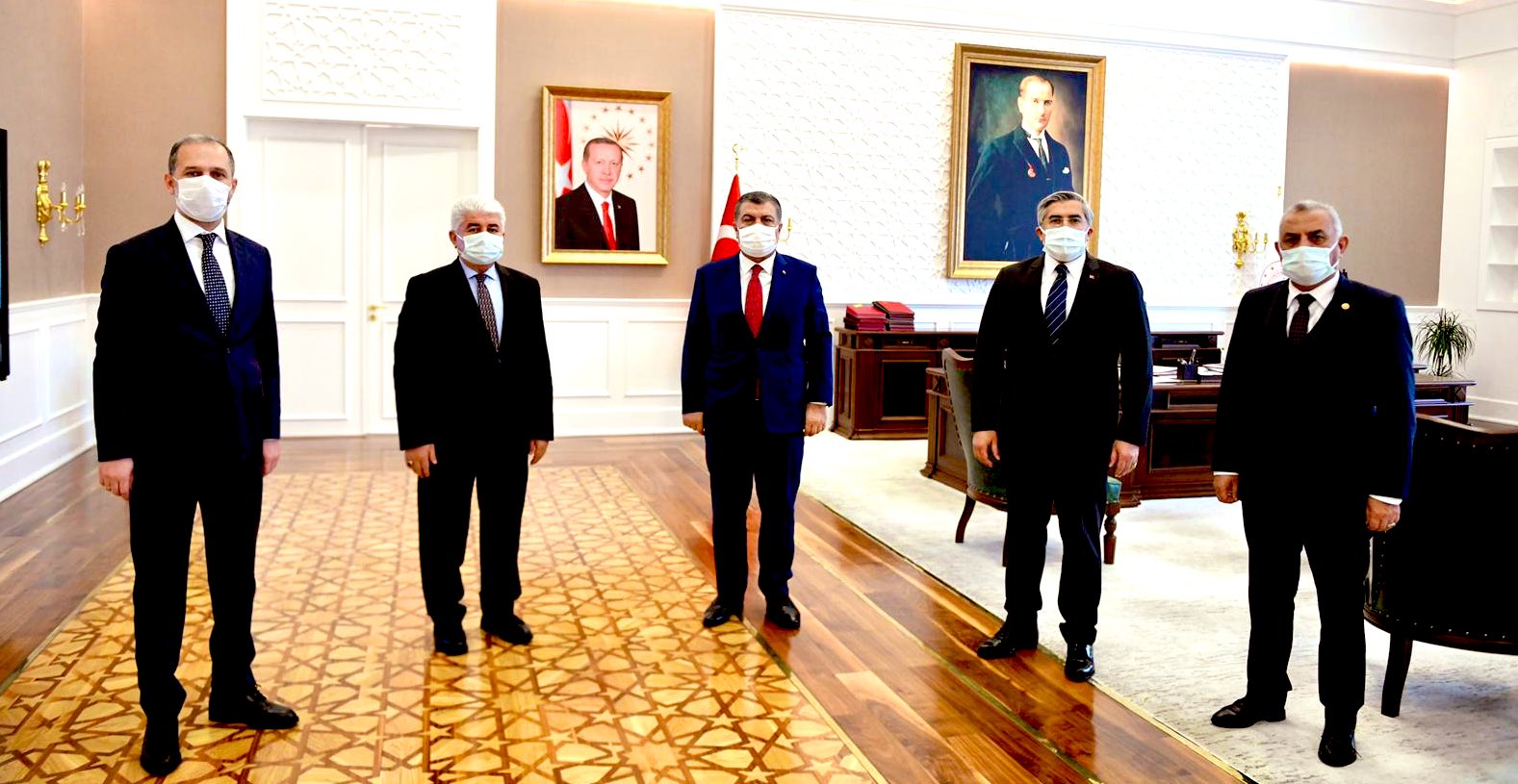 VEKİLLER SAĞLIK BAKANI İLE GÖRÜŞTÜLER