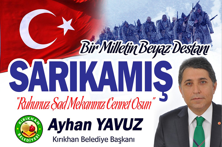 YAVUZ“ONLAR GERİYE DÖNMEYİ ASLA DÜŞÜNMEDİLER KEFENLERİ KAR OLAN ŞEHİTLERİMİZ TARİHİ DONDURDULAR”