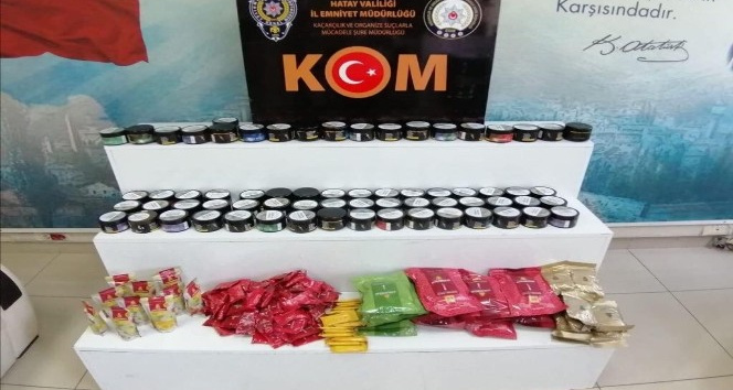 40 kilogram kaçak nargile tütünü ele geçirildi