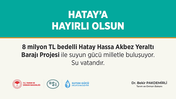 Pakdemirli’den Hassa’ya Müjde