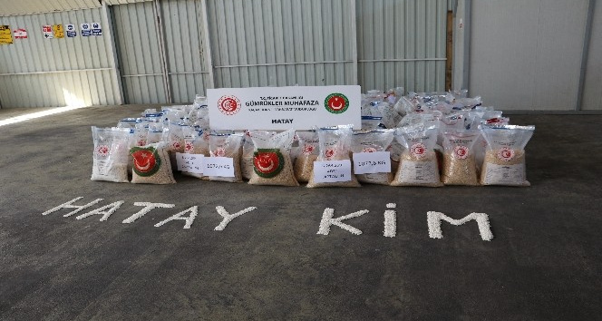 1 ton uyuşturucu hap sergilendi