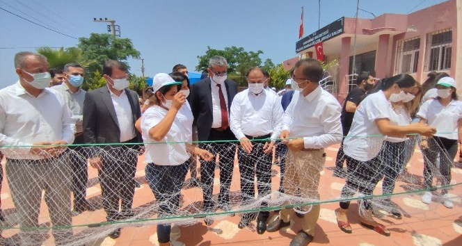 Samandağ’da balıkçı kadınlara ağ örme kursu