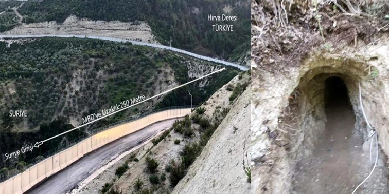 Hatay sınırında Suriye’den Türkiye’ye tünel