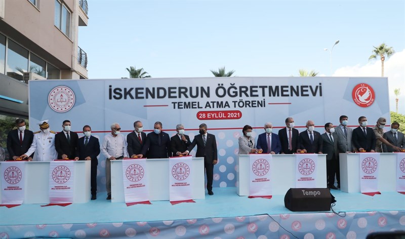 İskenderun Öğretmenevi ve Akşam Sanat Okulu Temel Atma Töreni Gerçekleştirildi