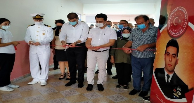 Şehit Astsubay Hakan Karataş anısına kütüphane açıldı