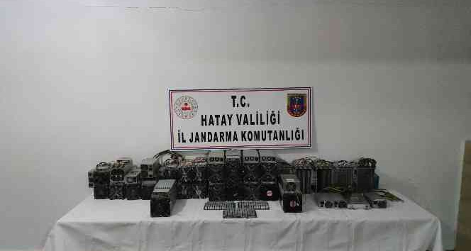 Hatay’da kripto para üretim makinesi operasyonu