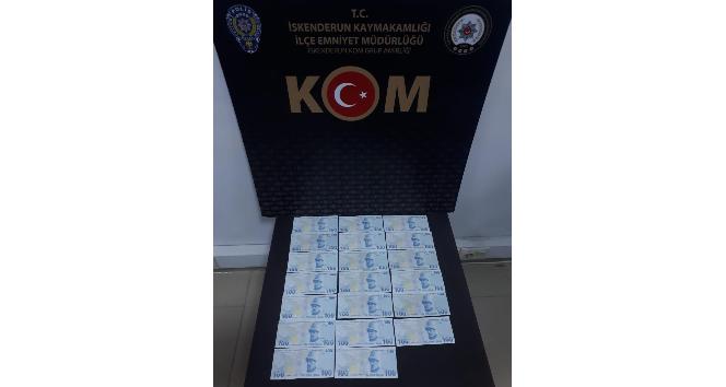İskenderun’da sahte para operasyonu