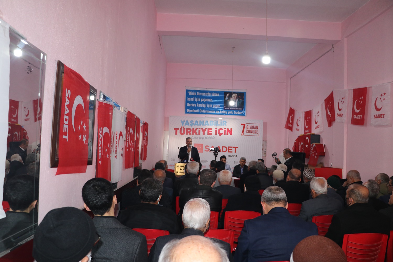 SAADET PARTİSİ HASSA KONGRESİ GERÇEKLEŞTİRİLDİ