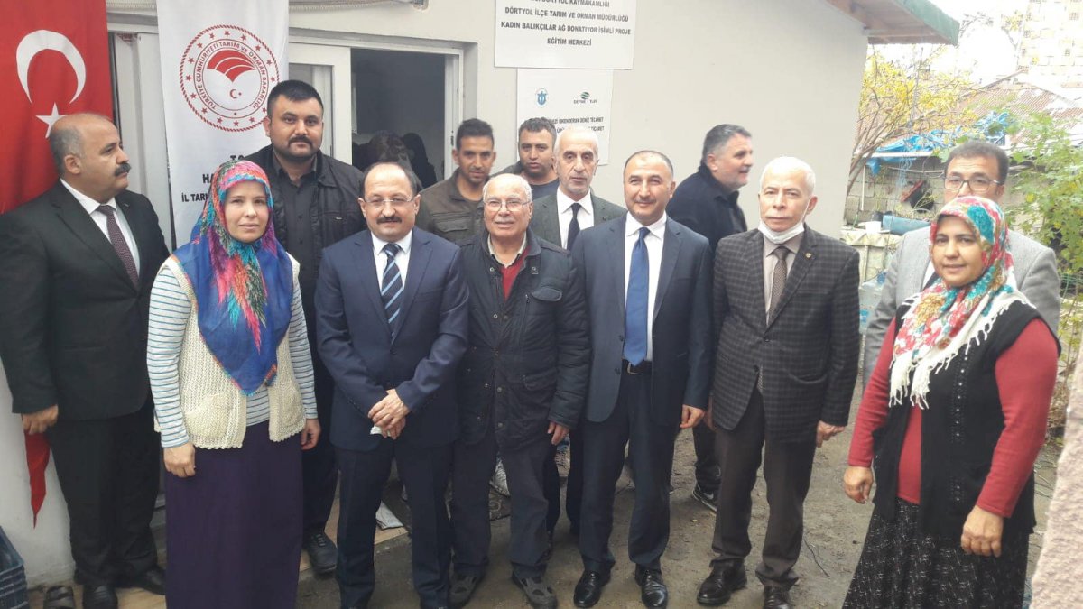 AĞ ÖRME VE DONATIMI ATÖLYESİ AÇILDI