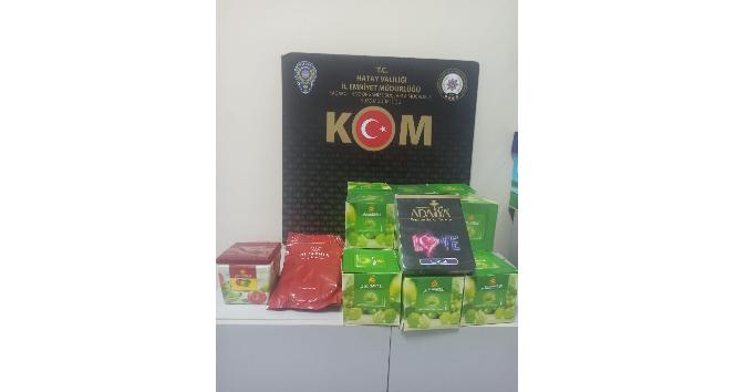 İskenderun’da 20 kilo kaçak nargile tütünü ele geçirildi