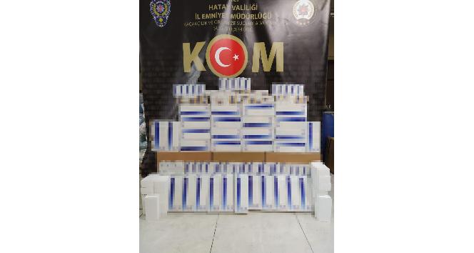 Hatay’da kaçak sigara operasyonu
