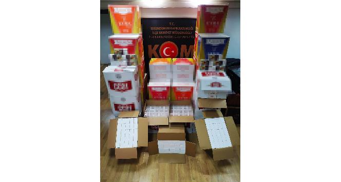 390 bin kaçak makaron ele geçirildi