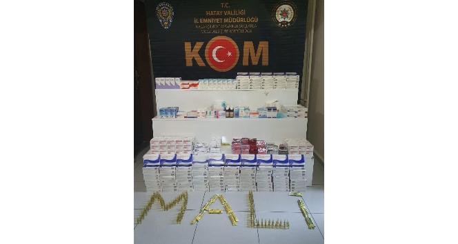 Hatay’da faturasız ilaç ele geçirildi