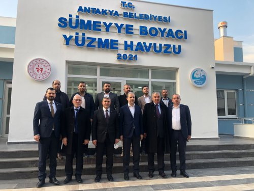 ANTAKYA BELEDİYESİ SÜMEYYE BOYACI YÜZME HAVUZU’NA İLK ZİYARET