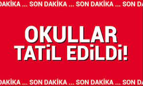 HATAY’DA 1 GÜN EĞİTİM ÖĞRETİME ARA VERİLDİ